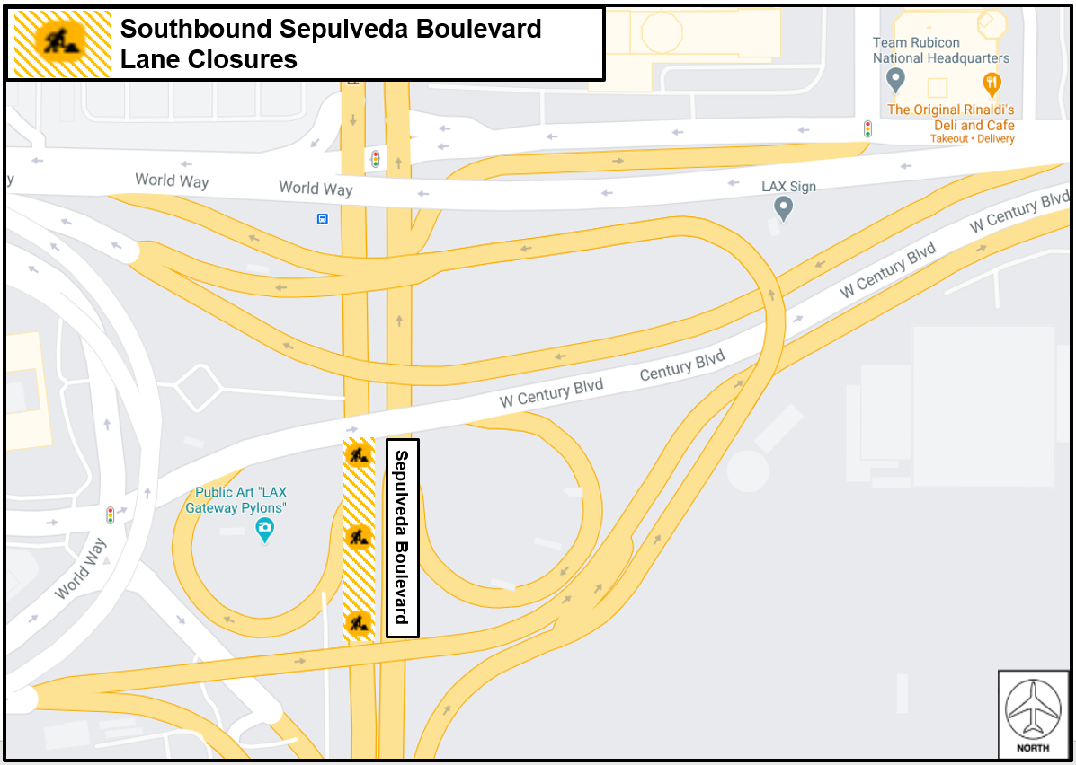 Southbound Sepulveda Blvd Lan Closures