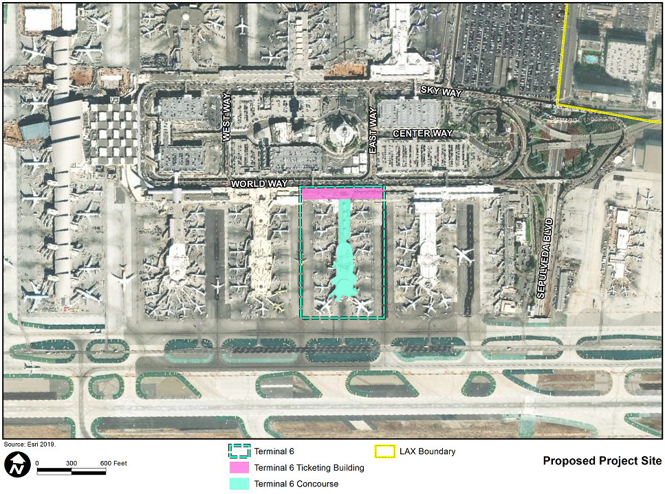 LAX Terminal 6 Renovation Proposed Project Site