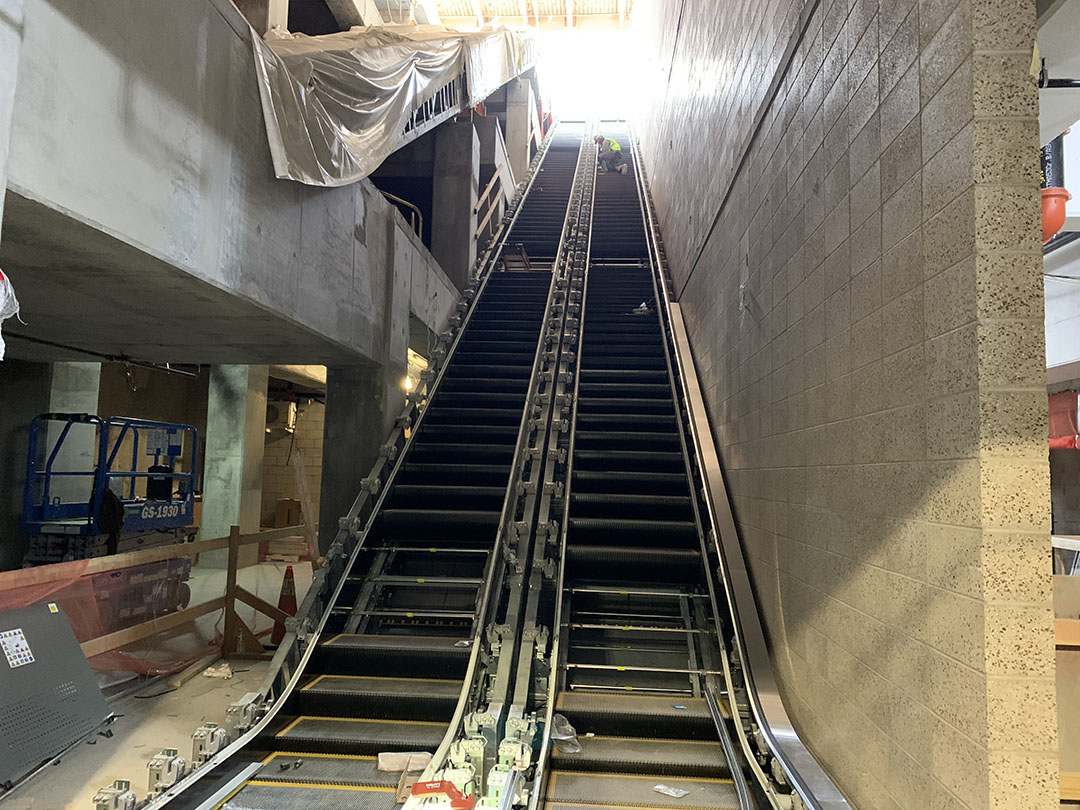 Picture - Escalators going from the first to second level