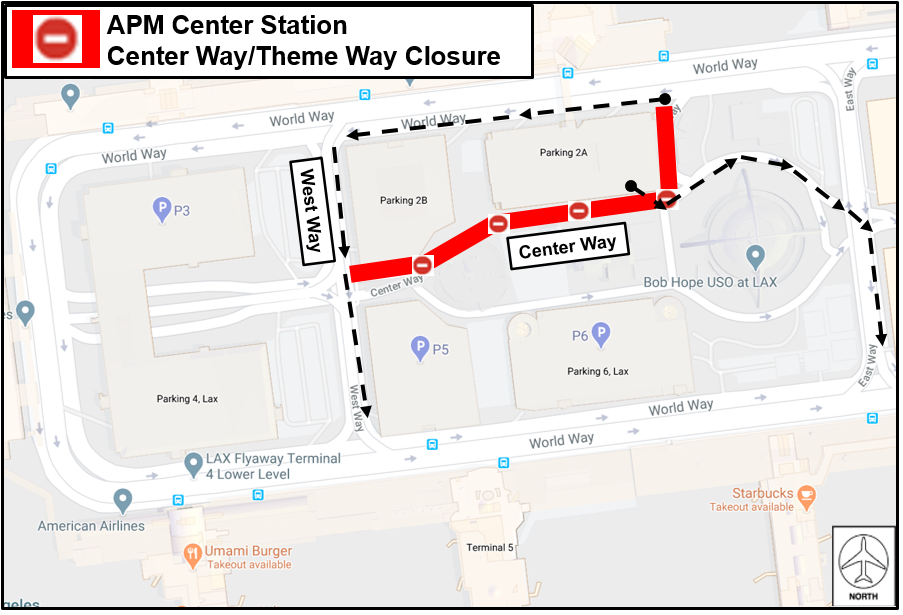 APM Center Station Center Way/Theme Way Closure