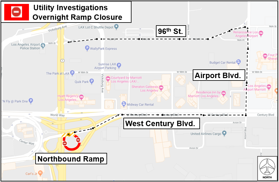 Ramps To Century Or Sepulveda Boulevard To Close Nightly For Utility Work