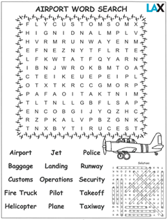 Airport Word Search