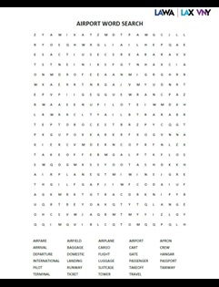 LAX Word Search
