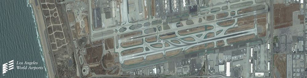 Aerial view of LAX