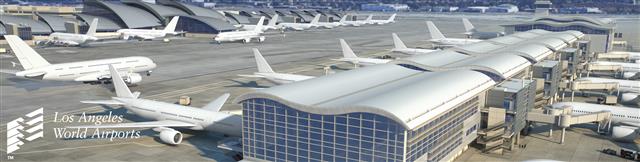 Bird's eye view of Midfield Satellite Concourse concept art.